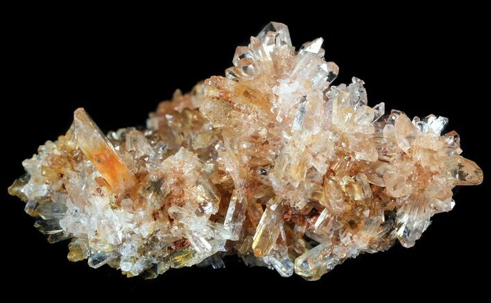 Orange Creedite Crystal Cluster - Durango, Mexico #51650